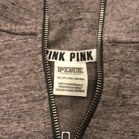 Qtr zip Pink sweatshirt - Picture 2 of 3